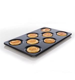 Multibakebrett GN1/1 m 8 rom Multibaker Med lett skrånende kant 